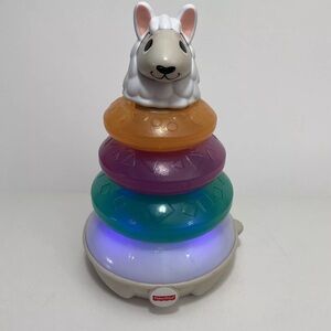Fisher-Price Linkimals Lights & Colors Llama Multicolor Musical Stacking Toy HTF
